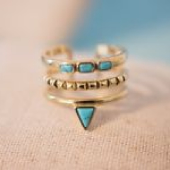 Stella & Dot Jewelry - Stella and Dot Torquoise Stack Ring